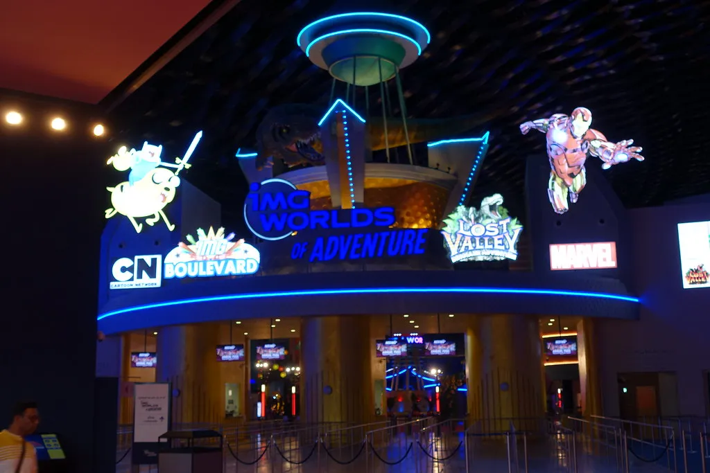 Inside of IMG Worlds of Adventure Dubai